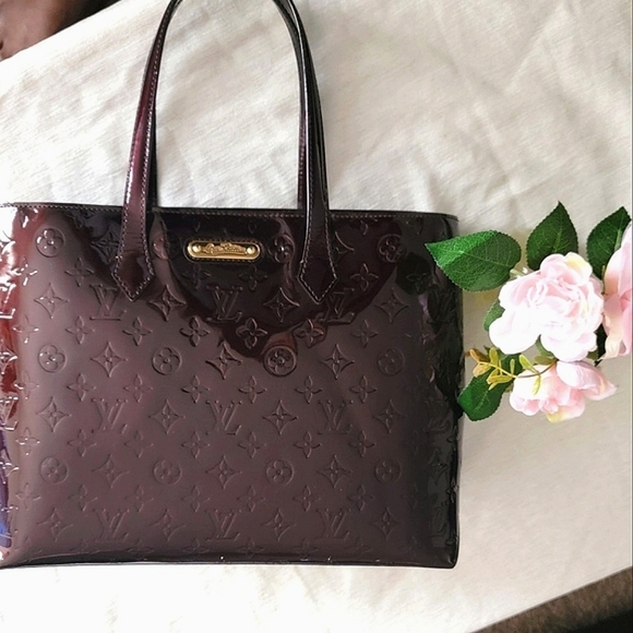 Louis Vuitton Amarante Monogram Vernis Wilshire MM Bag - Picture 2 of 13